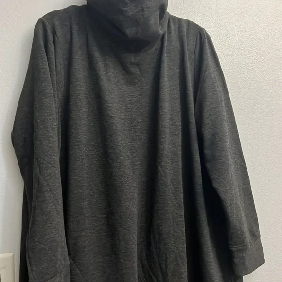 NWOT 3X Studio 1886 Grey Cowel Neck Sweater Dress with pockets - Picture 7 of 13